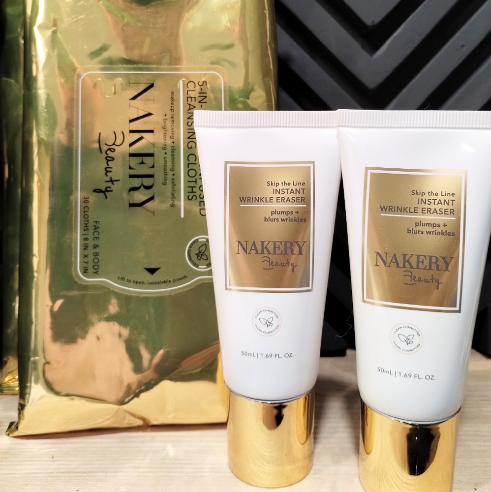 COPY - Nakery Beauty Skip The Line Instant Wrinkle Eraser & Nakery Beauty Wipes…